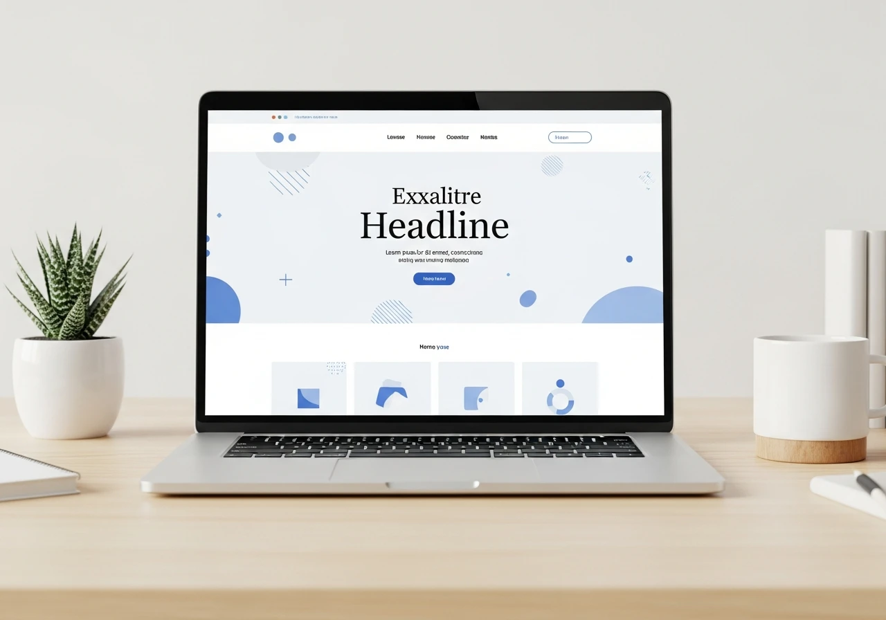 Webdesign Wiesbaden – moderne Webseite auf einem Laptop-Bildschirm